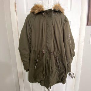 H&M Women's Khaki Green Coat